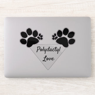 Adesivo Vinil Sticker - Polydactyl Love
