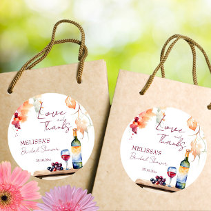 Adesivo Vino antes dos votos vinícola favor de chá de noiv