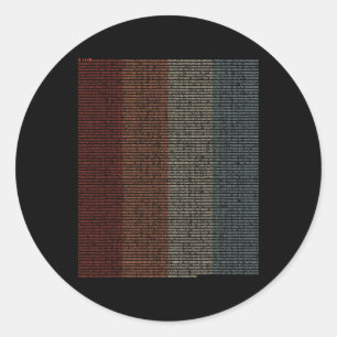 Adesivo Vintage 10000 Dígitos - Sinal Pi - Matemática -