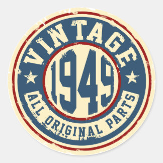 Adesivo Vintage 1949 - Todas as peças originais