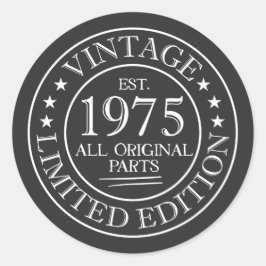 Adesivo Vintage 1975 Adhesive Sticker
