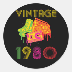 Adesivo Vintage 1980