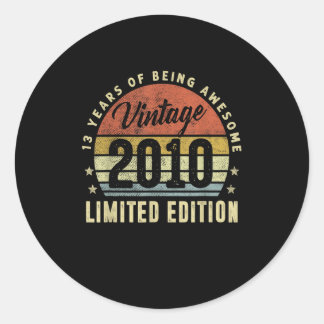 Adesivo Vintage 2010 Limited Edition, 13 Bir, 13 Anos