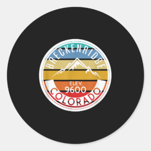 Adesivo Vintage 70s 80s Breckenridge Colorado Rocky Mounta