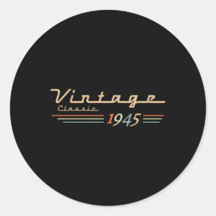 Adesivo Vintage 80 Birthday Decorations Vintage 1945 80