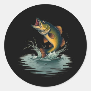 Adesivo Vintage à pesca de latão