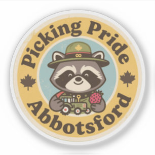 Adesivo Vintage Abbotsford BC Orgulho da Colheita