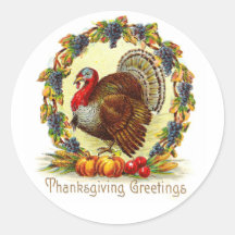 Vintage Ação de Graças Saudações Turquia