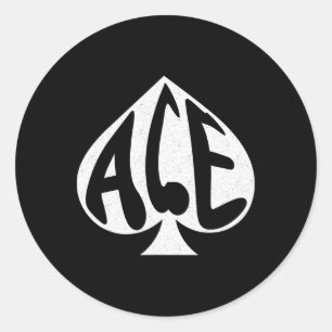 Adesivo Vintage Ace Of Spades Texas hold-em Play Card
