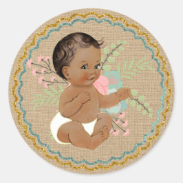 Adesivo Vintage African American Baby Sticker