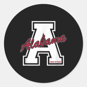 Adesivo Vintage Alabama Heart Of Dixie