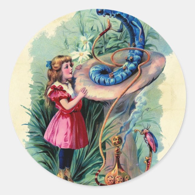 Adesivo Vintage Alice In Wonderland Sticker (Frente)