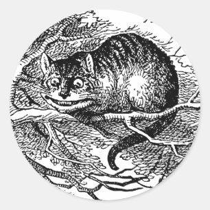 Adesivo Vintage Alice no País das Maravilhas, Cheshire Cat