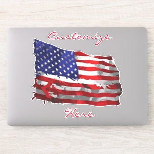 Adesivo Vintage American Flag Thunder_Cove