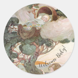 Adesivo Vintage Anne Anderson Baby in the Tree Top
