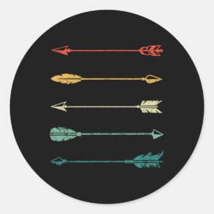 Adesivo Vintage Arrow Tradicional Archery Arrows Arco Hunt