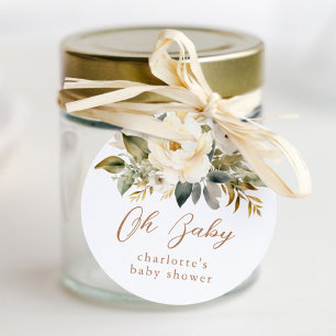 Adesivo Vintage Baby Carruagem Neutral Chá de fraldas