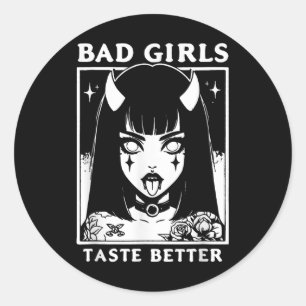 Adesivo Vintage Bad Girls Taste Melhores Tatuagens Amantes