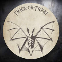 Vintage Bat Halloween Esqueletal