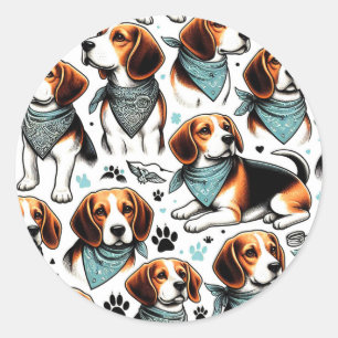 Adesivo Vintage Beagle