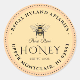 Adesivo Vintage Beekeeping & Honeybee Farm Business
