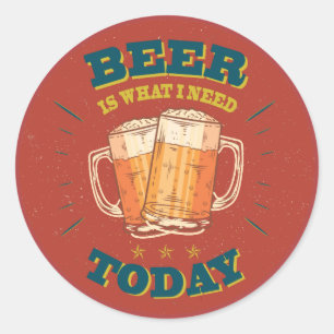 Adesivo Vintage Beer