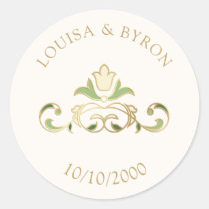 Adesivo Vintage Biblioteca Story Fairy Tale Casamento