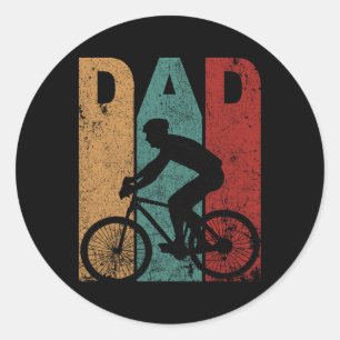 Adesivo Vintage Bicycle Cyclist Pai Padre&#
