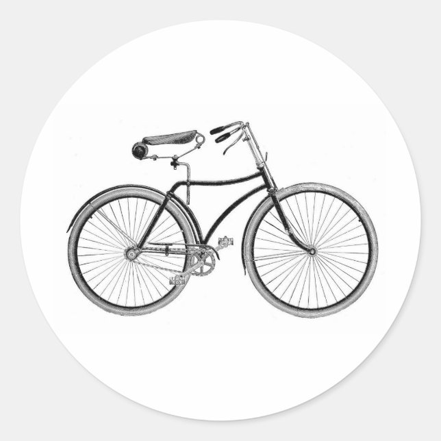 Adesivo Vintage Bike Antiga Ciclo Movido (Frente)