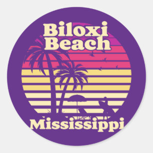 Adesivo Vintage Biloxi Beach Mississippi