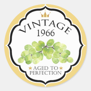 Adesivo Vintage Birthday