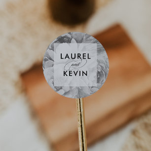 Adesivo Vintage Black & White Floral Wedkers