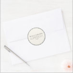 Adesivo Vintage Black Xadrez Christmas Return Endereço<br><div class="desc">Vintage Black Xadrez Christmas Return Address Classic Round Sticker</div>