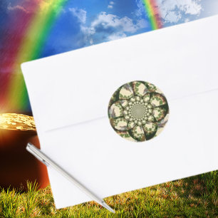 Adesivo Vintage Blarney Castle e Shamrocks Kaleidoscope