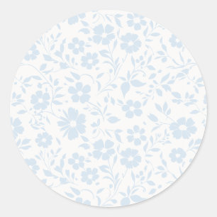 Adesivo Vintage Bloom Azul Pó - Neutro