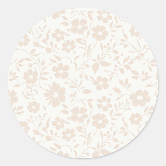 Adesivo Vintage Bloom Soft Linen - Neutro (Frente)