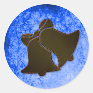 Adesivo Vintage Blue and Brown Bells Seals