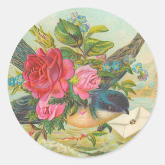 Adesivo Vintage Blue Bird Stickers