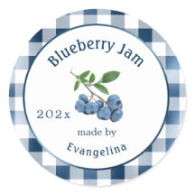 Vintage Blue Blueberry Jam Canning