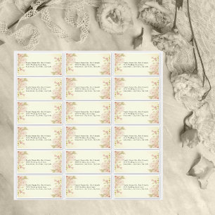 Adesivo Vintage Blush Pink Floral de Casa 