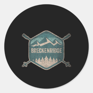 Adesivo Vintage Breckenridge Souvenir Esqui Retro Breckinr