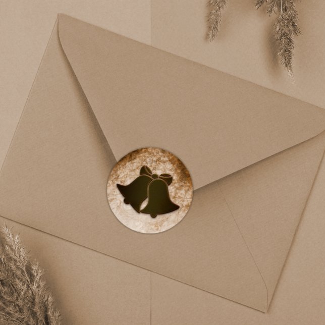 Adesivo Vintage Brown Bells Envelope Seals (Criador carregado)