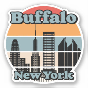 Adesivo Vintage Buffalo Nova York