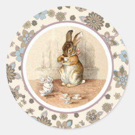 Adesivo Vintage Bunny Páscoa