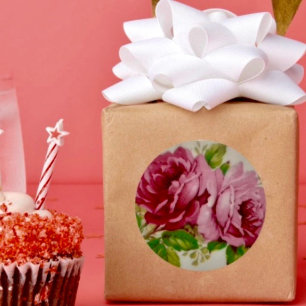 Adesivo Vintage Cabbage Rosa Elegance Sticker