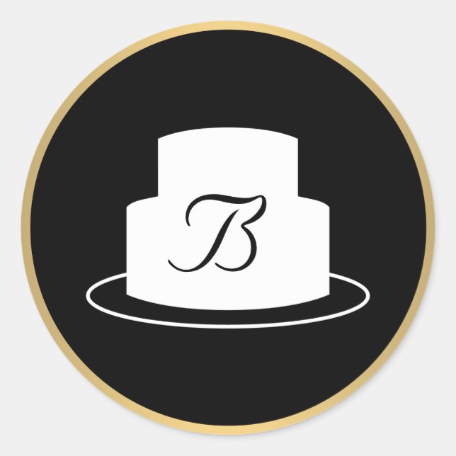 Adesivo Vintage Cake Emblem Logo Bakery II Sticker (Frente)