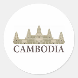Adesivo Vintage Cambodia