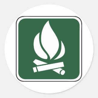 Adesivo Vintage Campfire