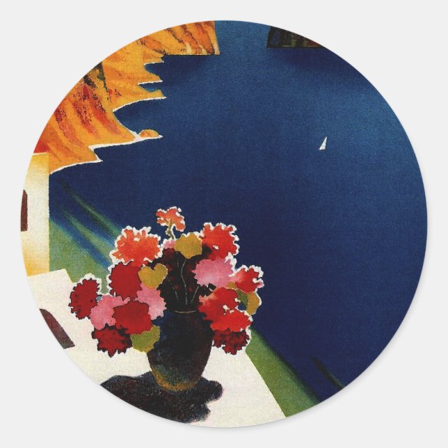 Adesivo Vintage Capri Itália Viagem (Frente)