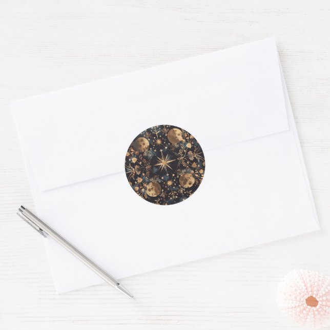 Adesivo Vintage Celestial Custom Envelope Sticker (Envelope)